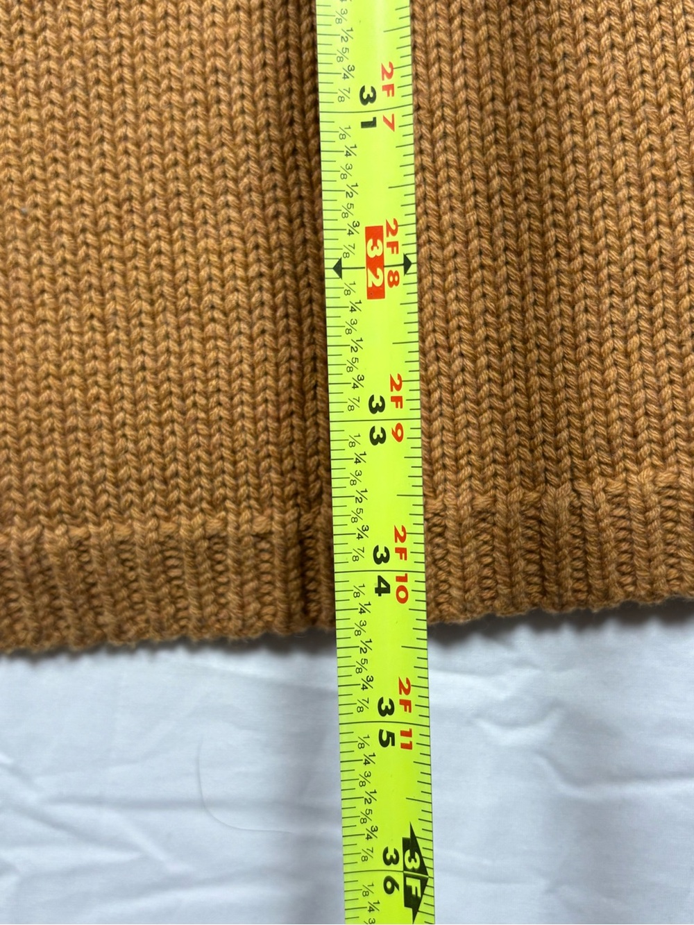 Pendleton Camel Shawl-Collar Cardigan with Red and Teal Stripe Accents - Picture 8 of 12